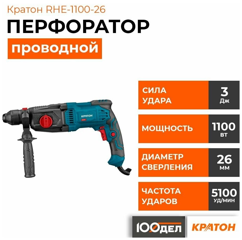 Перфоратор Кратон RHE-1100-26