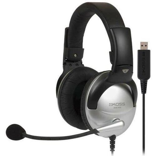 KOSS Наушники с микрофоном Koss SB45-USB черныйсеребристый 24м мониторные оголовье 15116464 501000₽
