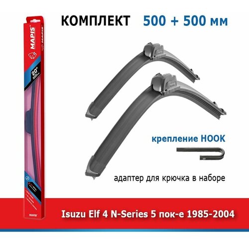 Дворники Mapis 500 мм + 500 мм Hook для Isuzu Elf 4 / Исузу Эльф N-Series 1985-2004