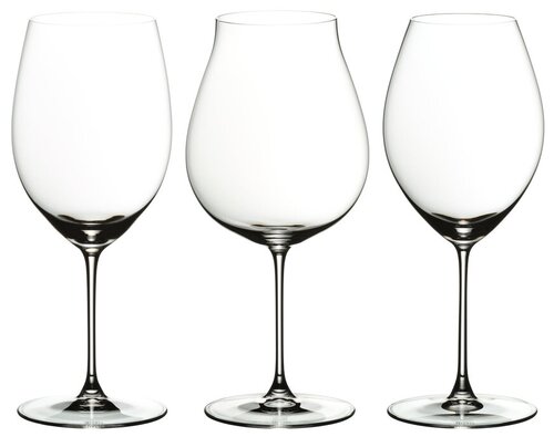 Набор бокалов Riedel Veritas Red Wine Tasting для вина 5449/74, 600 мл, 3 шт., прозрачный