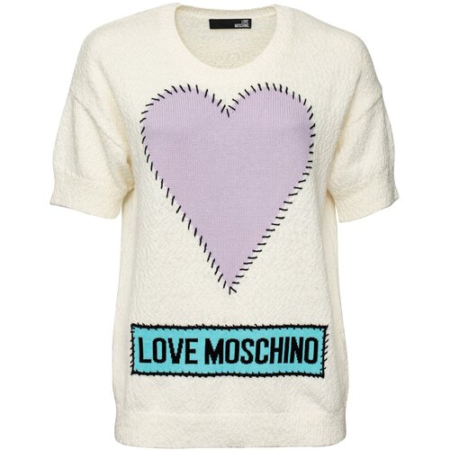 Джемпер LOVE MOSCHINO, размер 46, белый