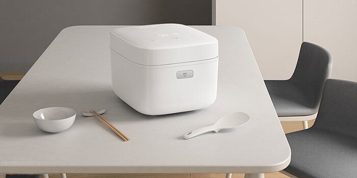 Рисоварка Xiaomi Induction Heating Rice Cooker 2 4L, белый - фотография № 3