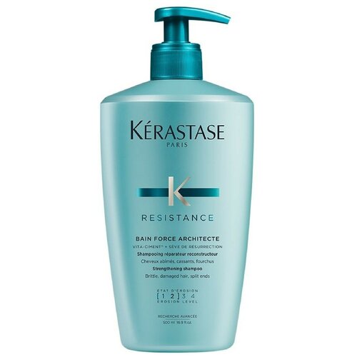 Kerastase шампунь Resistance Bain Force Architecte, 500 мл kerastase шампунь force architecte форс архитект 250 мл