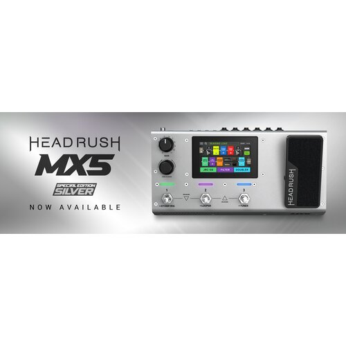 HEADRUSH MX5 Special Edition Silver компактный гитарный процессор, специальный выпуск - серебристый