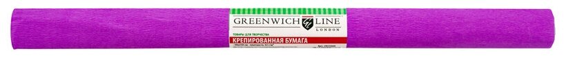 Бумага цветная крепированная Greenwich Line (1 лист, ярко-сиреневая, 50x250см) в рулоне (CR25172)