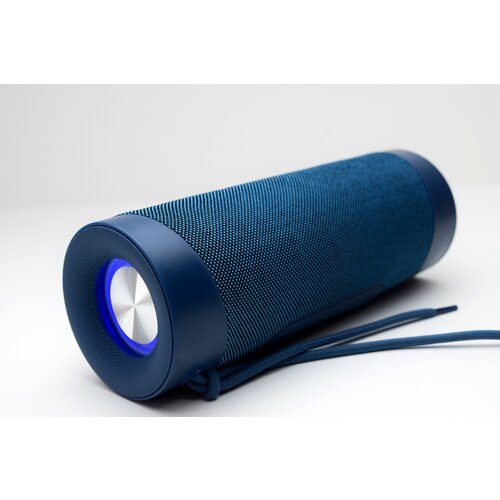 Колонка портативная беспроводная с подсветкой синяя 220000₽