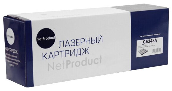 Картридж NetProduct (N-CE343A) для HP CLJ Enterprise MFP M775dn/775f/775z, № 651A, M, 16K