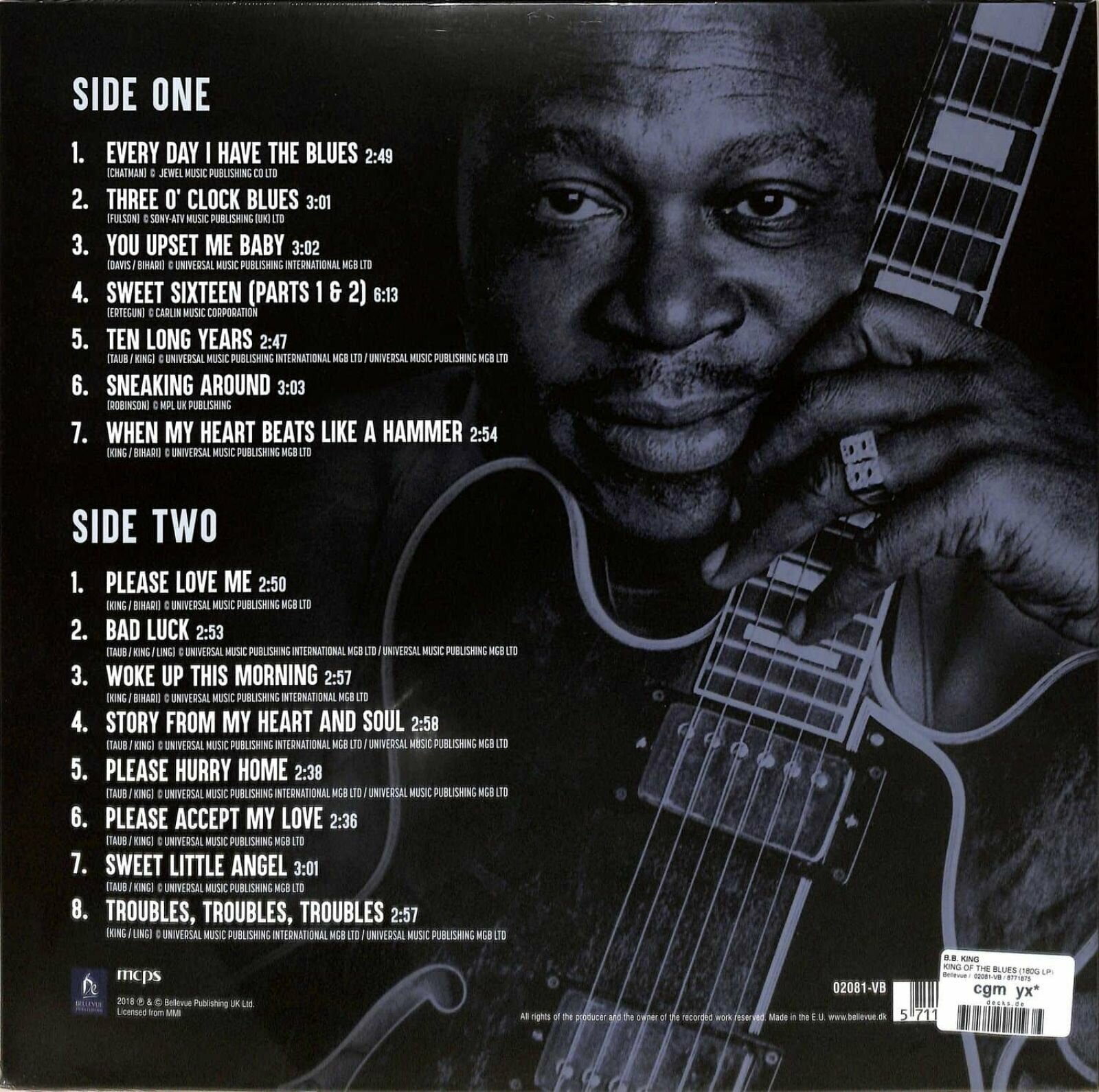 Виниловая пластинка B.B. King. The King Of The Blues (LP)