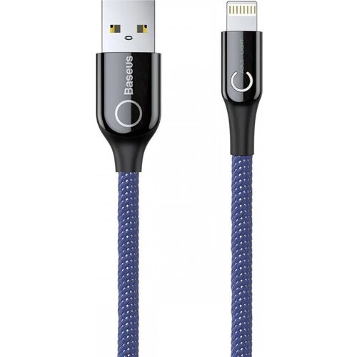 Кабель 1м USB - Lightning, Baseus C-Shaped Light Intelligent Power-Off Cable,