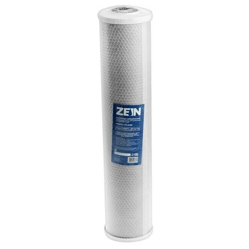 Картридж сменный ZEIN CTO-20BB, прессованный кокосовый уголь, 5 мкм угольный картридж well filters cto 20bb 5 мкм