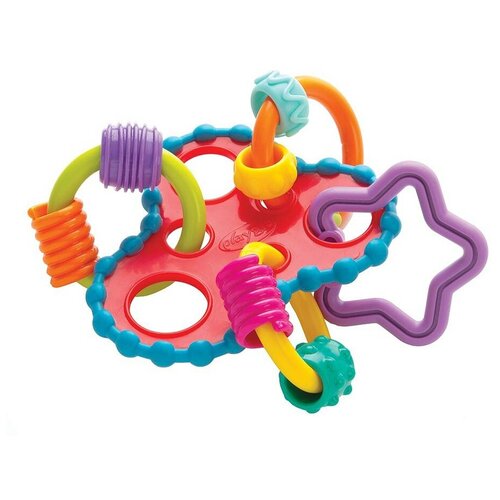 Прорезыватель-погремушка Playgro Roundabout Rattle разноцветный