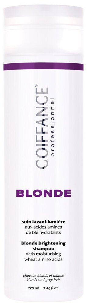 Coiffance Professionnel шампунь Blonde Brightening для для светлых, обесцвеченных и седых воло, 250 мл