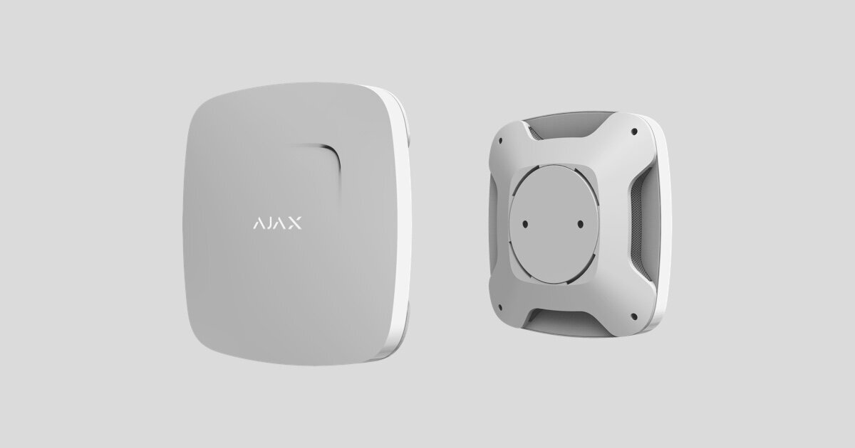 Датчик задымления и температуры Ajax FireProtect (00-00105537) белый - фото №10