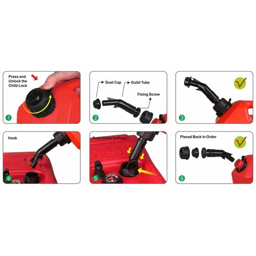 Канистра для ГСМ пластиковая 5 л SFGT0501 2041₽