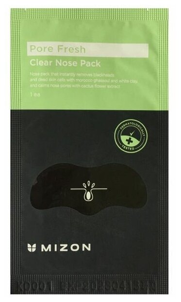 Mizon Очищающие патчи для носа Pore Fresh Clear Nose Pack, 24 г, 1 мл, 5 уп.