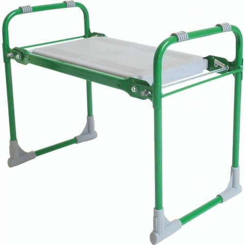 Скамейка садовая 56x29x43 см раскладная выдерживает до 100 кг цвет зеленый очень прочная надежная сталь Данная модель - это абсолютно незаменимая вещь в походе на пикнике на рыбалке во время охоты 2890₽