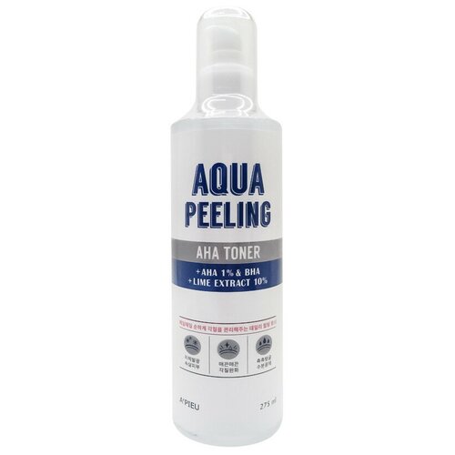 Тонер для лица `A`PIEU` AQUA PEELING с AHA и BHA-кислотами и экстрактом лайма 250 мл