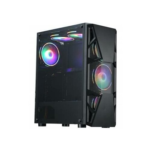 Корпус Formula CL-3303B RGB черный без БП ATX 6x120mm 2xUSB2.0 1xUSB3.0 audio bott PSU корпус formula f 3402 черный без бп atx 5x120 mm 2x140 mm 2xusb2 0 1xusb3 0 audio bott psu