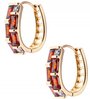 Серьги кольца с фианитами xuping jewelry бижутерия под золото кольца в уши висячие сережки для девушки красные