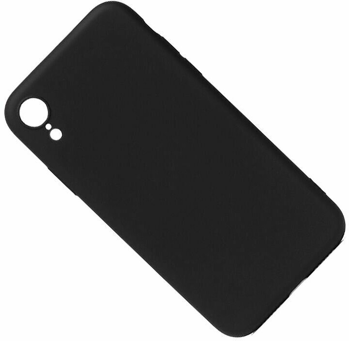 Чехол для iPhone Xr силиконовый Soft Touch 2 <черный>