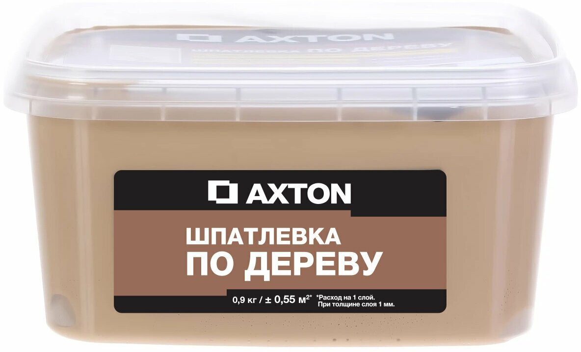 Шпатлёвка (шпаклевка) Axton для дерева 0.9 кг дуб натуральный