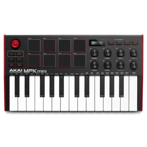 Миди клавиатура Akai Pro MPK MINI MK3 B синтезатор akai mpk mini play