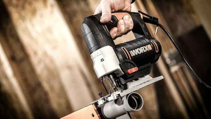 Электролобзик Worx WX478, 650 Вт черный - фотография № 4