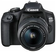 Фотоаппарат Canon EOS 2000D Kit EF-S 18-55mm f/3.5-5.6 IS II, черный