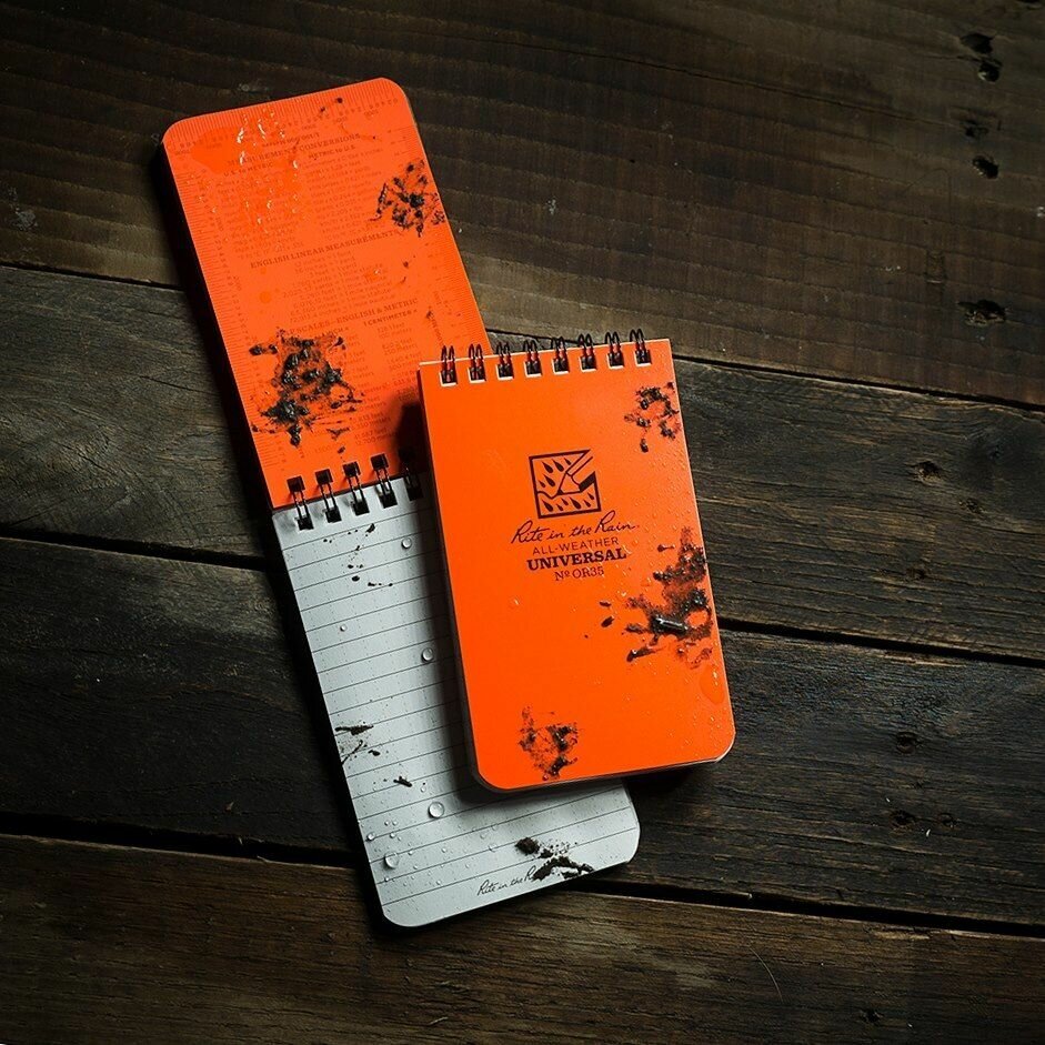 Rite in the Rain Top Spiral Notebook Orange всепогодный блокнот OR35