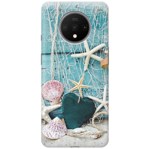 фото Gosso ультратонкий силиконовый чехол-накладка для oneplus 7t с принтом "морские звезды"