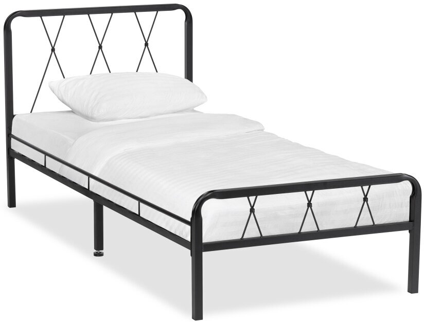Односпальная кровать Woodville Иоханна 18 90х200 черная