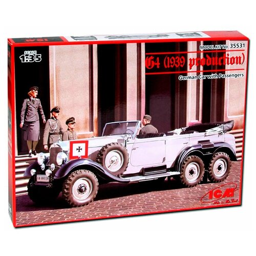 35531 ICM Германский автомобиль G4 (1939) с пассажирами (1:35)