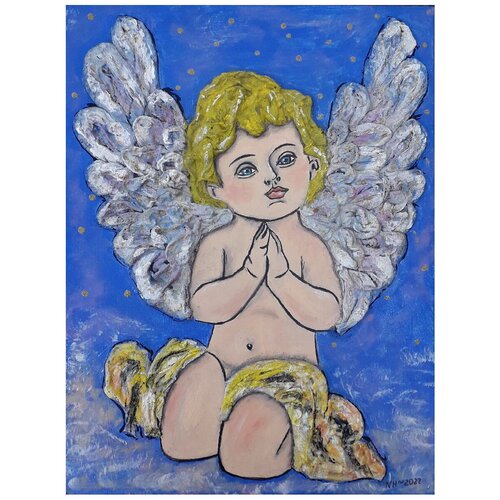 Картина Ангел 2Д 30*40. Масло. Ручная работа в единственном экземпляре.