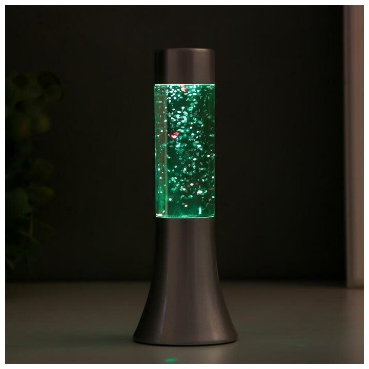 Светильник "Блеск цилиндра" LED от батареек 3хLR44 серебро 18 см - фотография № 4
