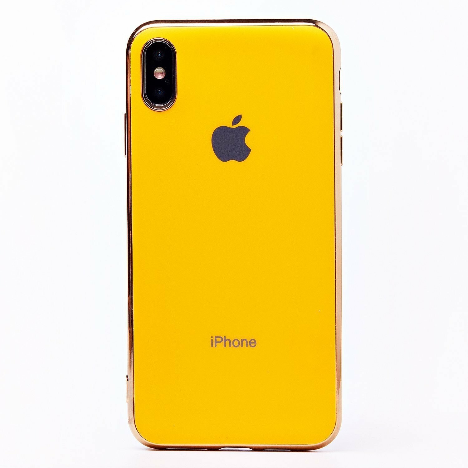 Чехол-накладка SC154 для iPhone XS Max желтый