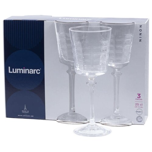 фото Luminarc набор бокалов для вина ninon 3 шт 250 мл прозрачный