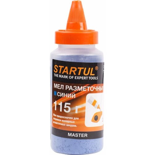 шнур разметочный startul standart st1210 30 м Мел разметочный синий 115г STARTUL MASTER (ST1215-02) (порошок меловой)