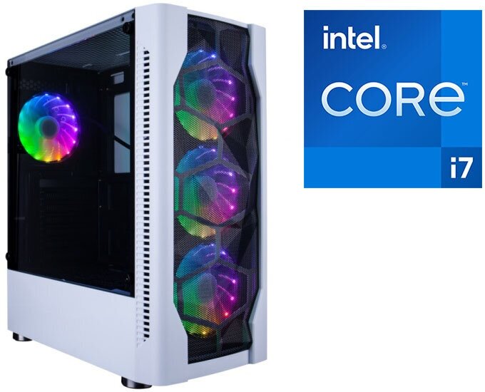 Игровой компьютер CyberNote B444 (Intel Core i7-10700F 2.9ГГц, DDR4 16Гб, SSD 512Гб, HDD 1Тб, AMD Radeon RX580 8Гб, Win10Pro)