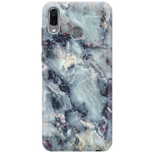 фото Re:pa накладка transparent для huawei honor play с принтом "бледно-синий мрамор"