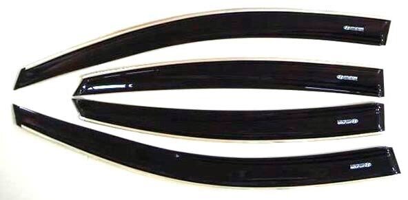 Дефлектор боковых стекол HYUNDAI Solaris (седан) с 2011г. на скотче 4шт. Voron Glass (AZARD)