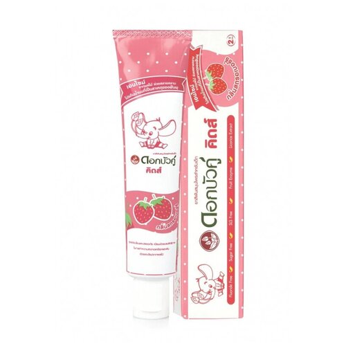 Купить Зубная паста Twin Lotus Dok Bua Ku Kids Herbal Toothpaste for kids Strawberry Flavor 35g 17005