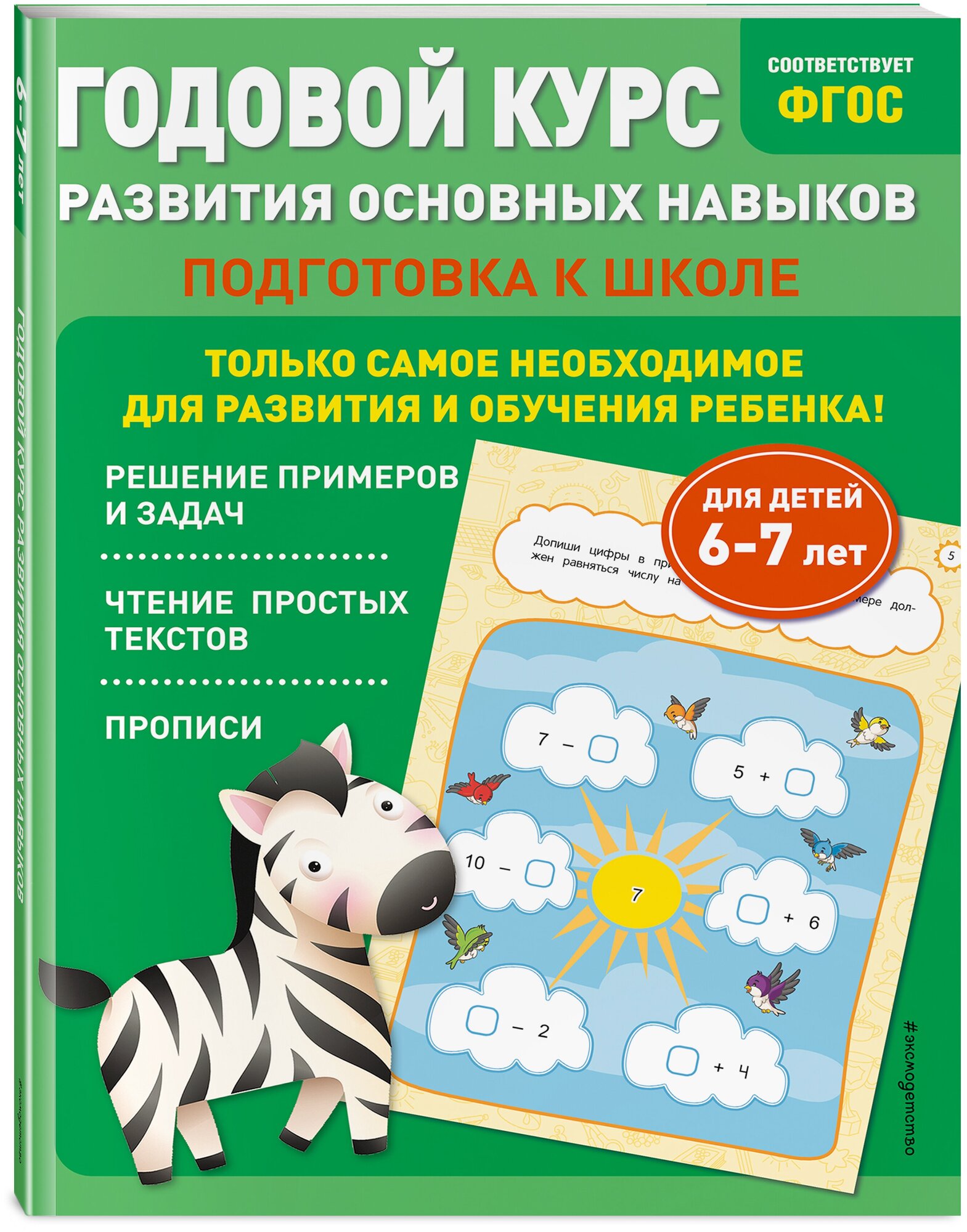 Годовой курс развития основных навыков: для детей 6-7 лет. Подготовка к школе