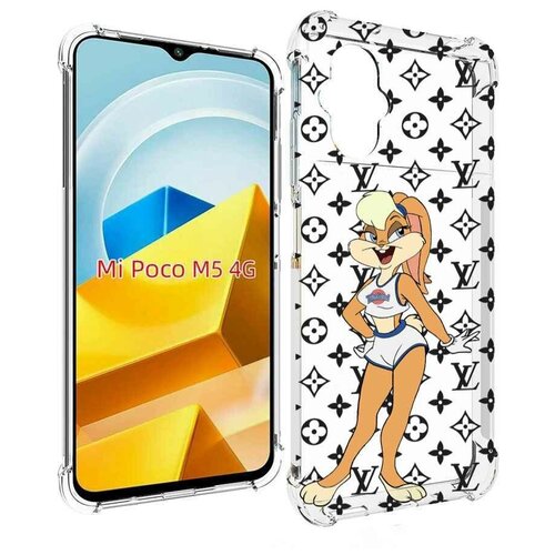 Чехол MyPads красивый-принт-на-чехол женский для Xiaomi Poco M5 задняя-панель-накладка-бампер