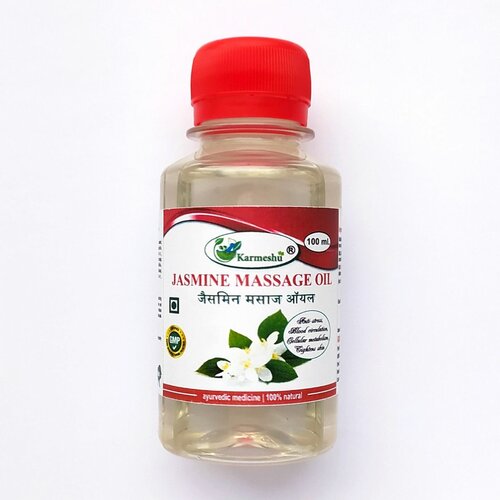 JASMINE MASSAGE OIL, Karmeshu (жасмин массажное масло, Кармешу), 100 мл.
