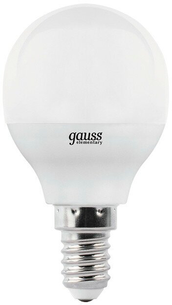 Лампа GAUSS Elementary 10Вт Е14 LED 710Лм 3000K шар