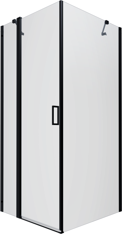 Душевая Ширма Triton Йота-Блэк, 90х90, квадрат, цвет профиля - черный