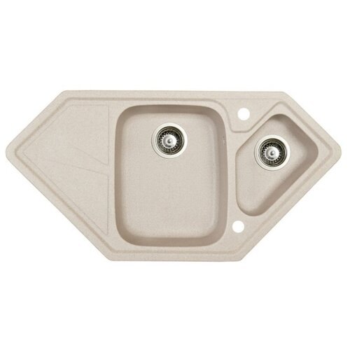 Врезная кухонная мойка 50х98см, marmorin TORRO 1.5 bowl trapezoid draning, grey