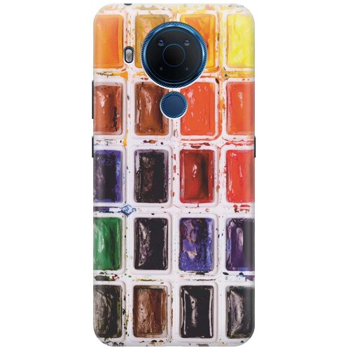 фото Cиликоновый чехол на nokia 5.4 / нокиа 5.4 с принтом "палитра красок" gosso