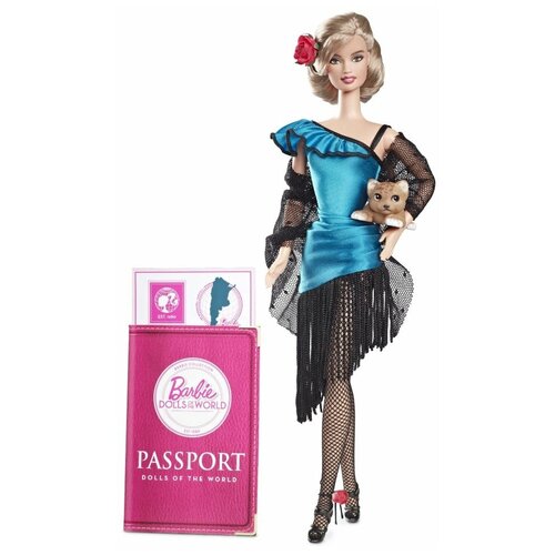 Кукла Barbie Аргентина, W3375 роза барби мелла фено гено