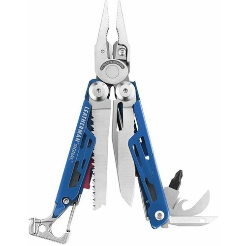 Мультитул Leatherman Signal, 19 функций, синий, нейлоновый чехол, box (832741)